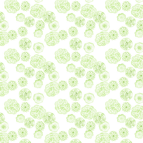 moresque pattern - green